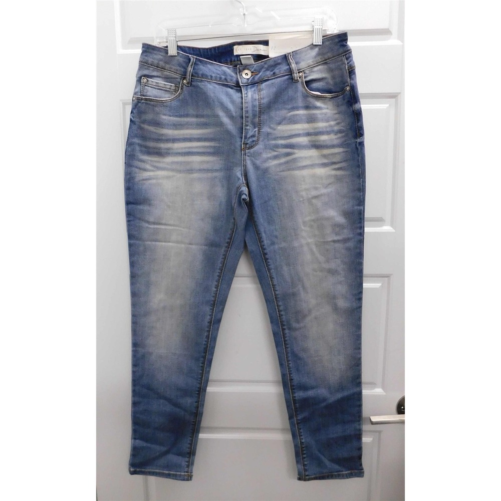 New Contemporary Denim Washed Stretch Skinny Jeans sz 12